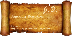 Jagyugy Domokos névjegykártya